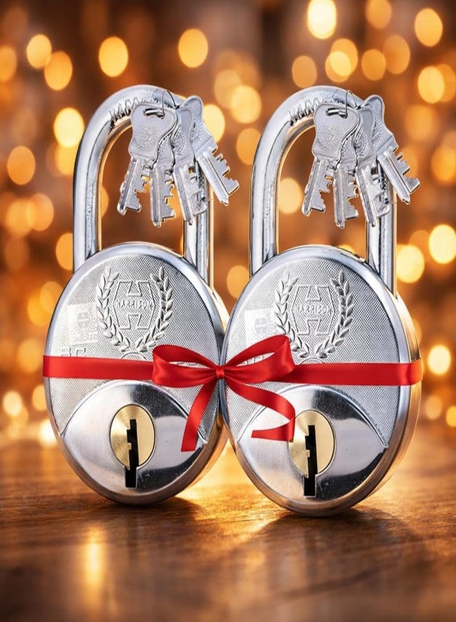 Harrison Padlocks Buy 1 Get 1 Free/ 2 Round Padlock 65mm 0536 /Padlock, Padlocks, Locks for Home, Locks for Main Door H0095 - Image 2